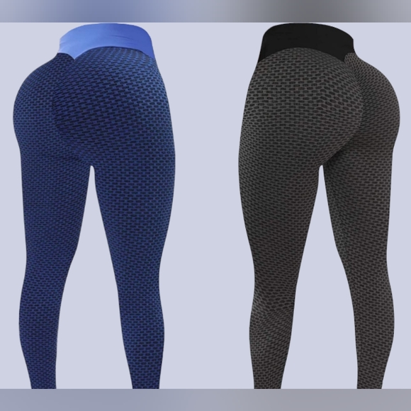 2 Womens Scrunch Booty Leggings Casual or Active Wear Ladies Sexy Pants - Picture 1 of 4